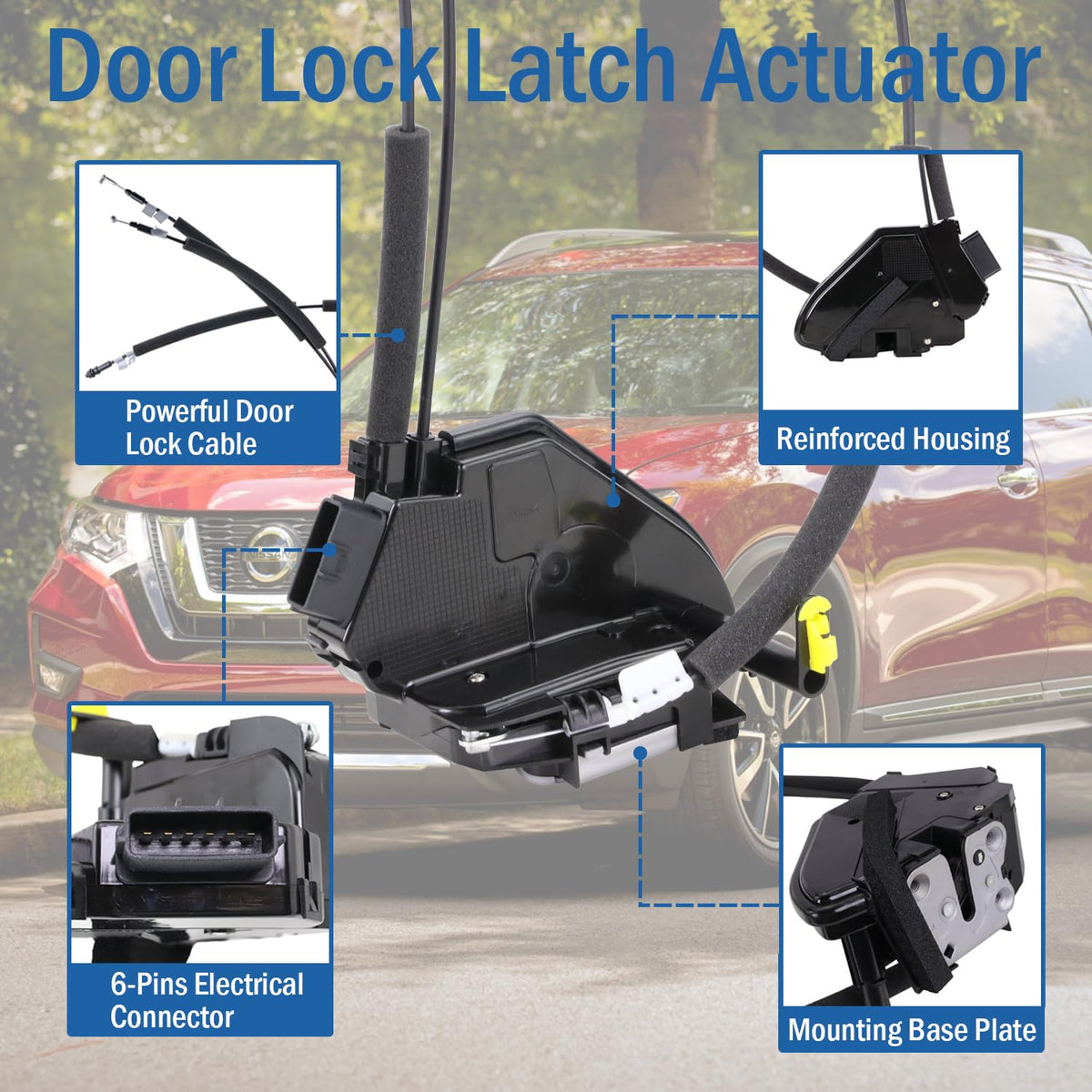 Qagea actuator next to ruler showing correct dimensions for accurate fitment