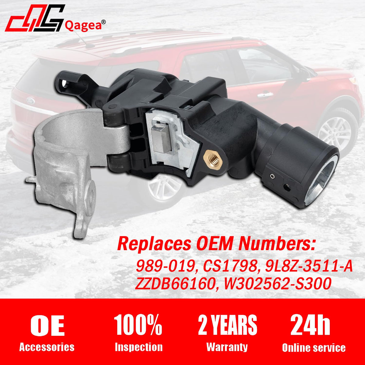 Qagea anti-theft shear bolt and hardware displayed for secure theft resistance