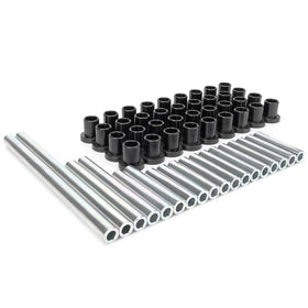 Qagea front packaging of A-arm bushing kit showing contents and fitment benefit