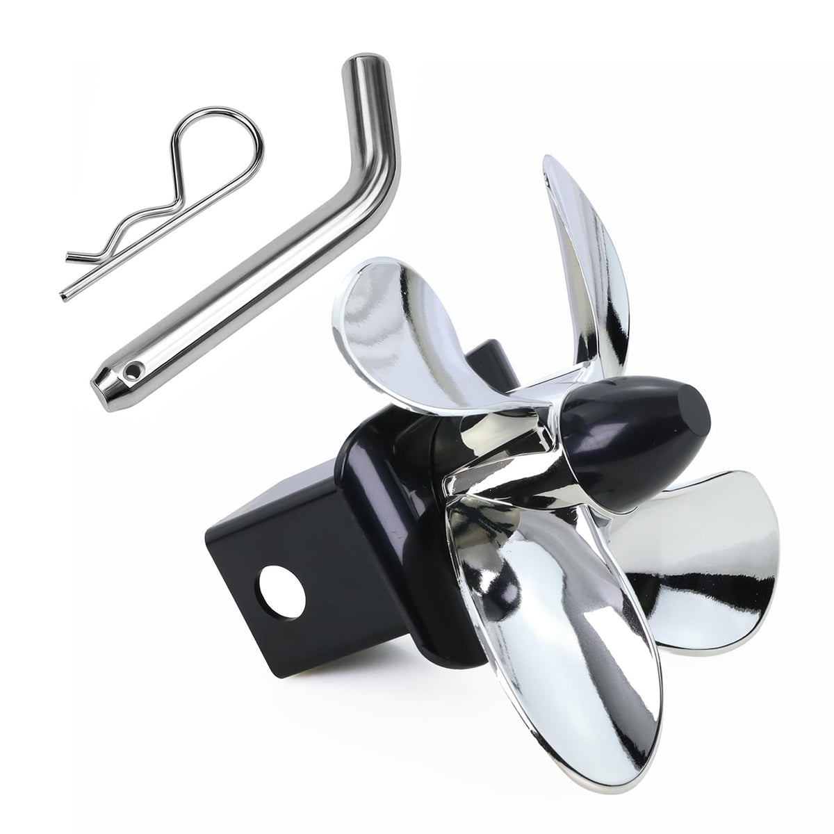 Qagea front view of propeller hitch cover showing fit and finish benefits