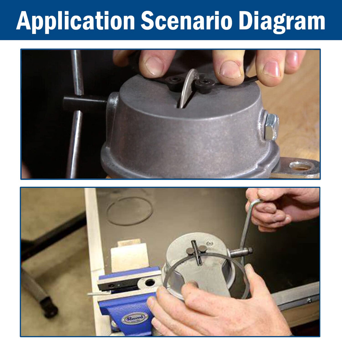 Qagea handle in motion demonstrating shake action for smooth, adjustable grinding