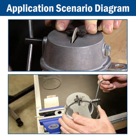 Qagea handle in motion demonstrating shake action for smooth, adjustable grinding