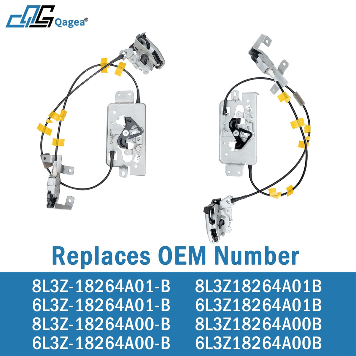 Qagea installed on left driver rear door illustrating proper alignment and safety
