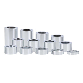 Qagea kit overview showing all 13 aluminum spacers for quick selection and fit