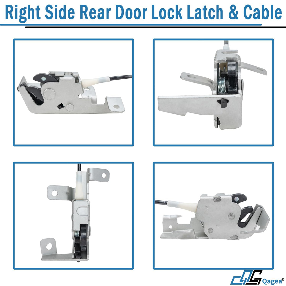 Qagea latch label and part numbers showing OE replacements for correct application