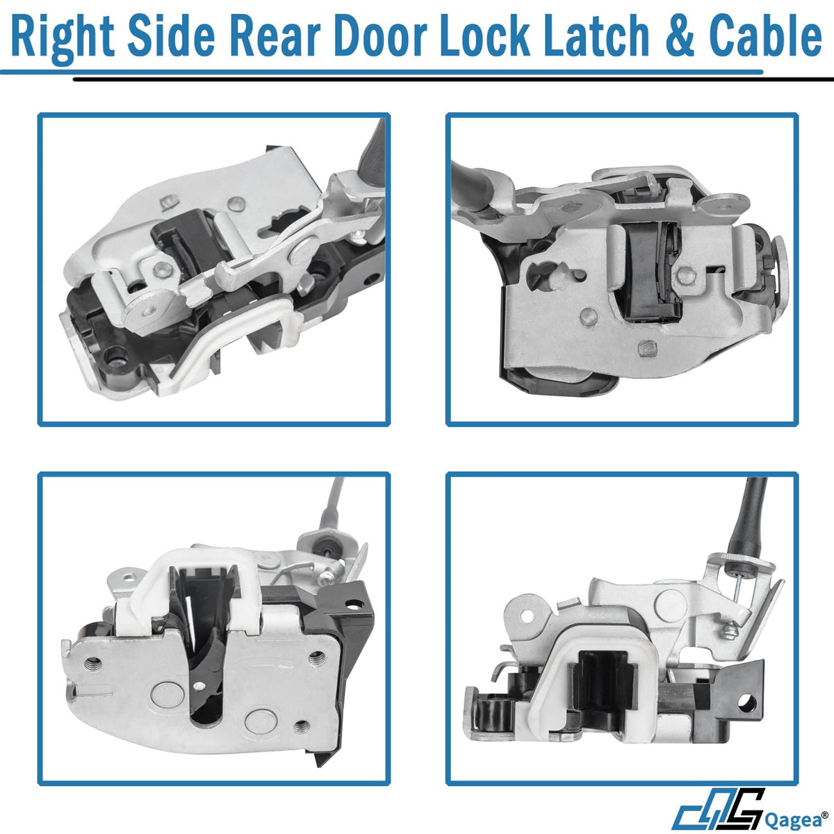 Qagea latch mounted in a truck door demonstrating easy installation and restored function