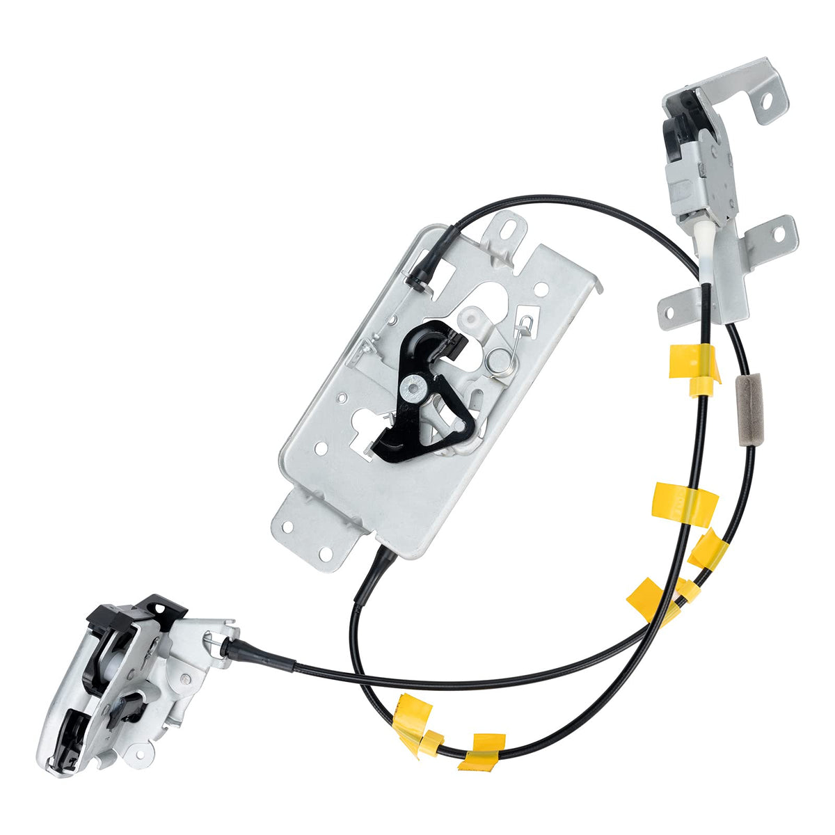 Qagea rear door latch front view showing precise fit and improved door security