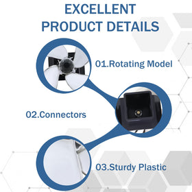 Qagea propeller rotating in motion on truck providing visual flair benefit