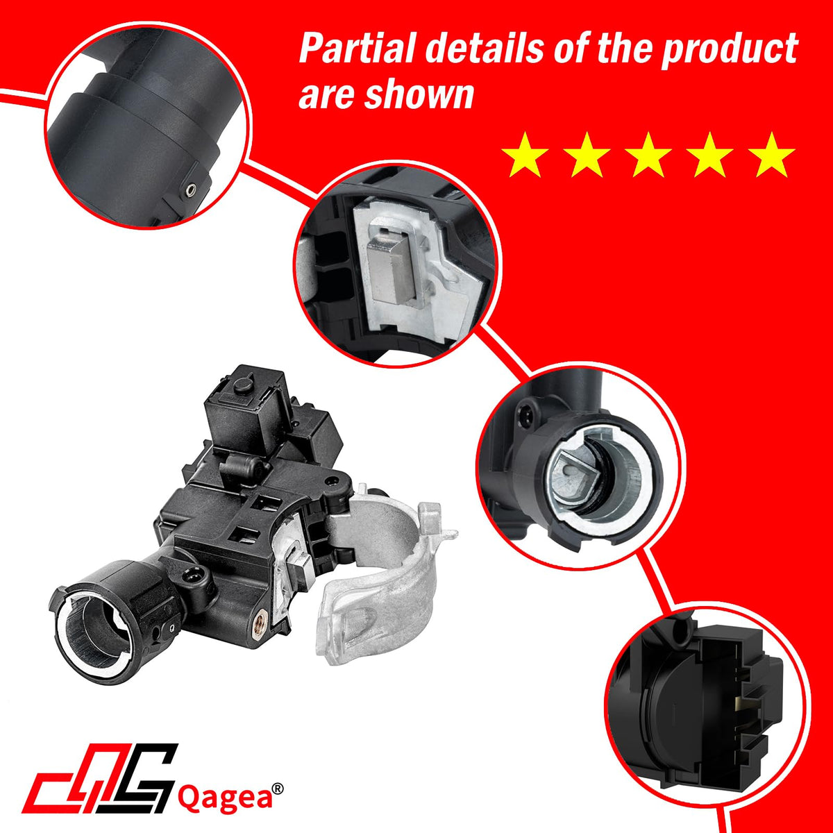 Qagea side profile aluminum shell illustrating durable corrosion-resistant construction