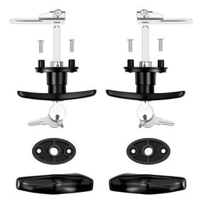 QANVEE close-up of T-handle texture and powder-coat finish for corrosion resistance
