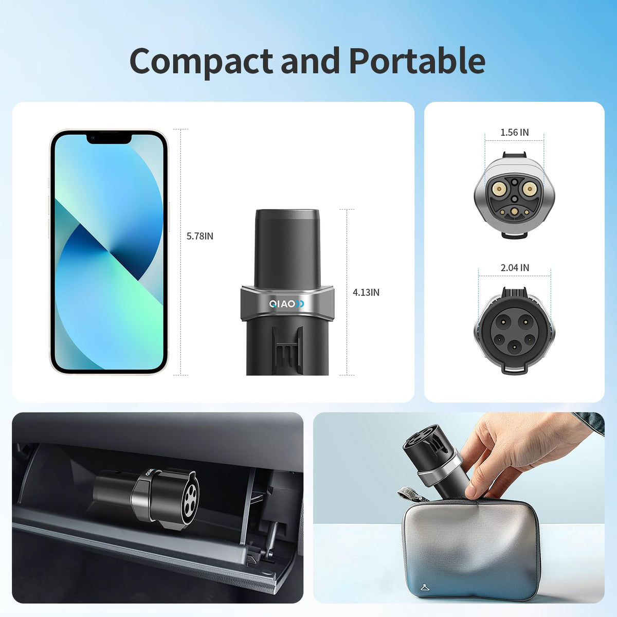 QAOFUL silver-plated copper terminal close-up for improved conductivity