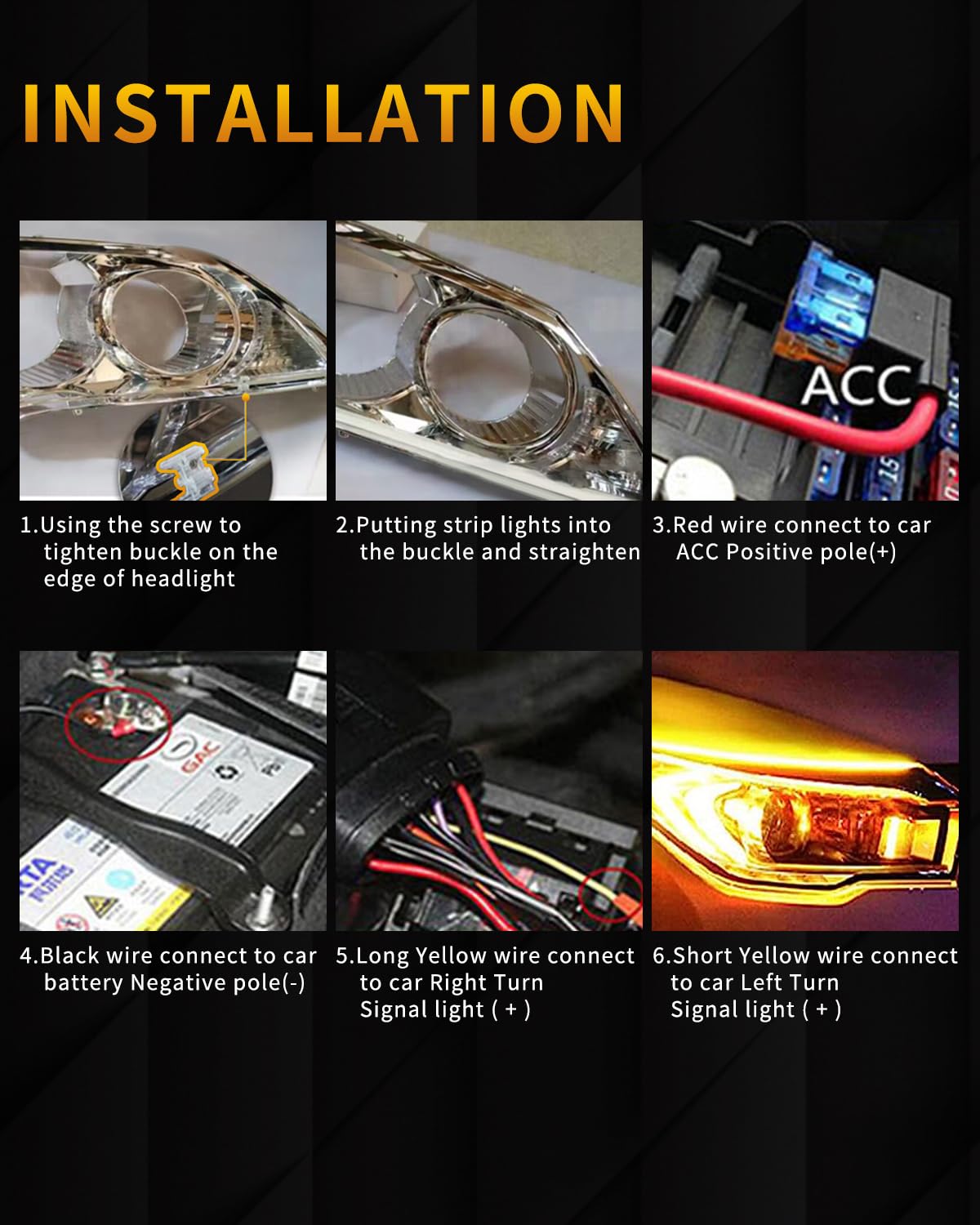 Qasim packaging and contents showing two strips and installation accessories
