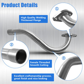 QASKEHKT close-up of welds and muffler detail, ensures durable construction