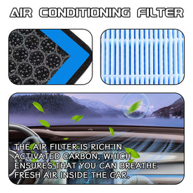qboonpt filter installed in glovebox demonstrating easy replacement