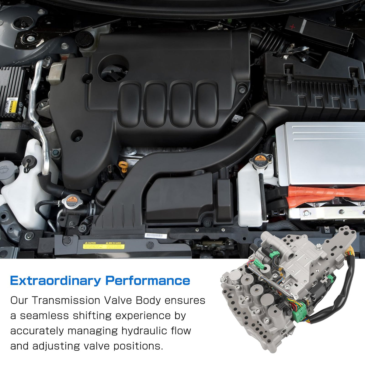 QBselecar valve body installed in engine bay illustrating direct-fit replacement benefit
