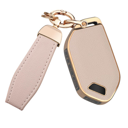 QBUC cream front view showing fitted Kia key fob and sleek finish for protection