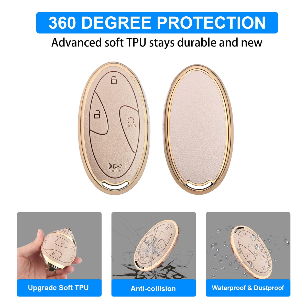 QBUC cream installed on Hyundai key showing signal-friendly precise fit