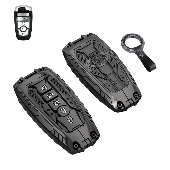 QBUC front view key fob cover shows sleek protection and improved grip