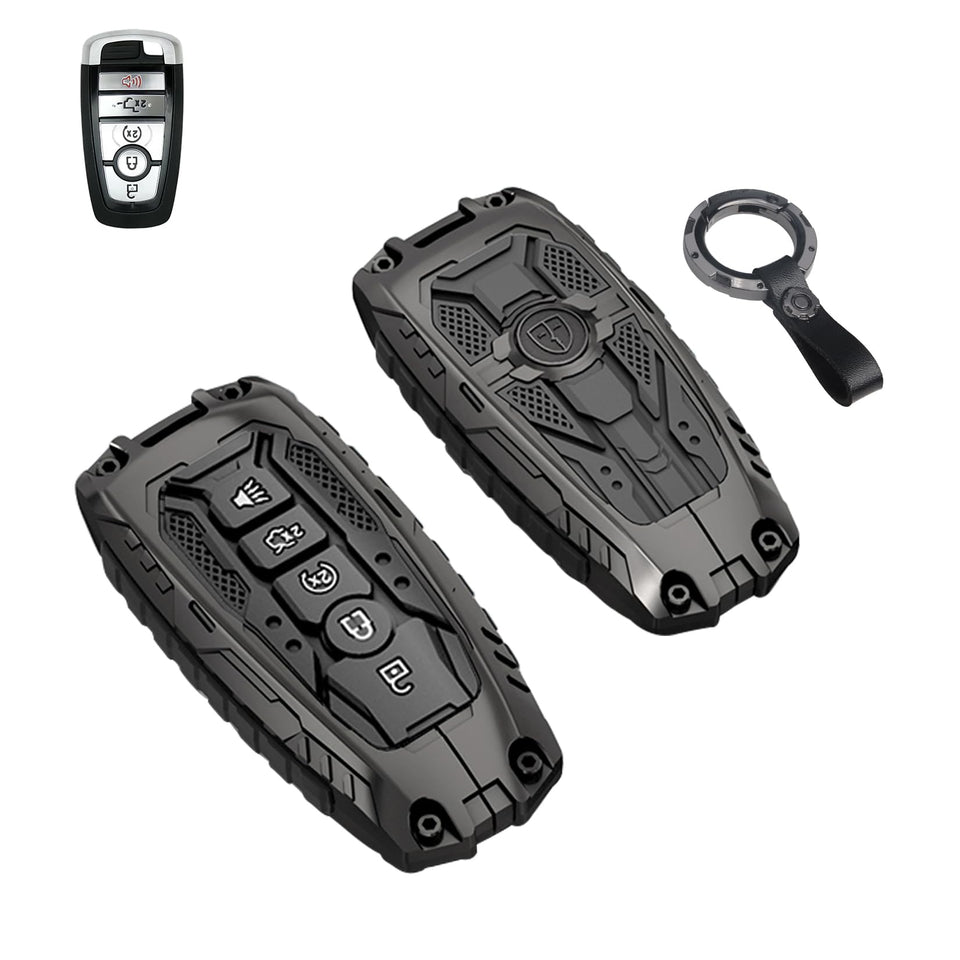 QBUC front view key fob cover shows sleek protection and improved grip