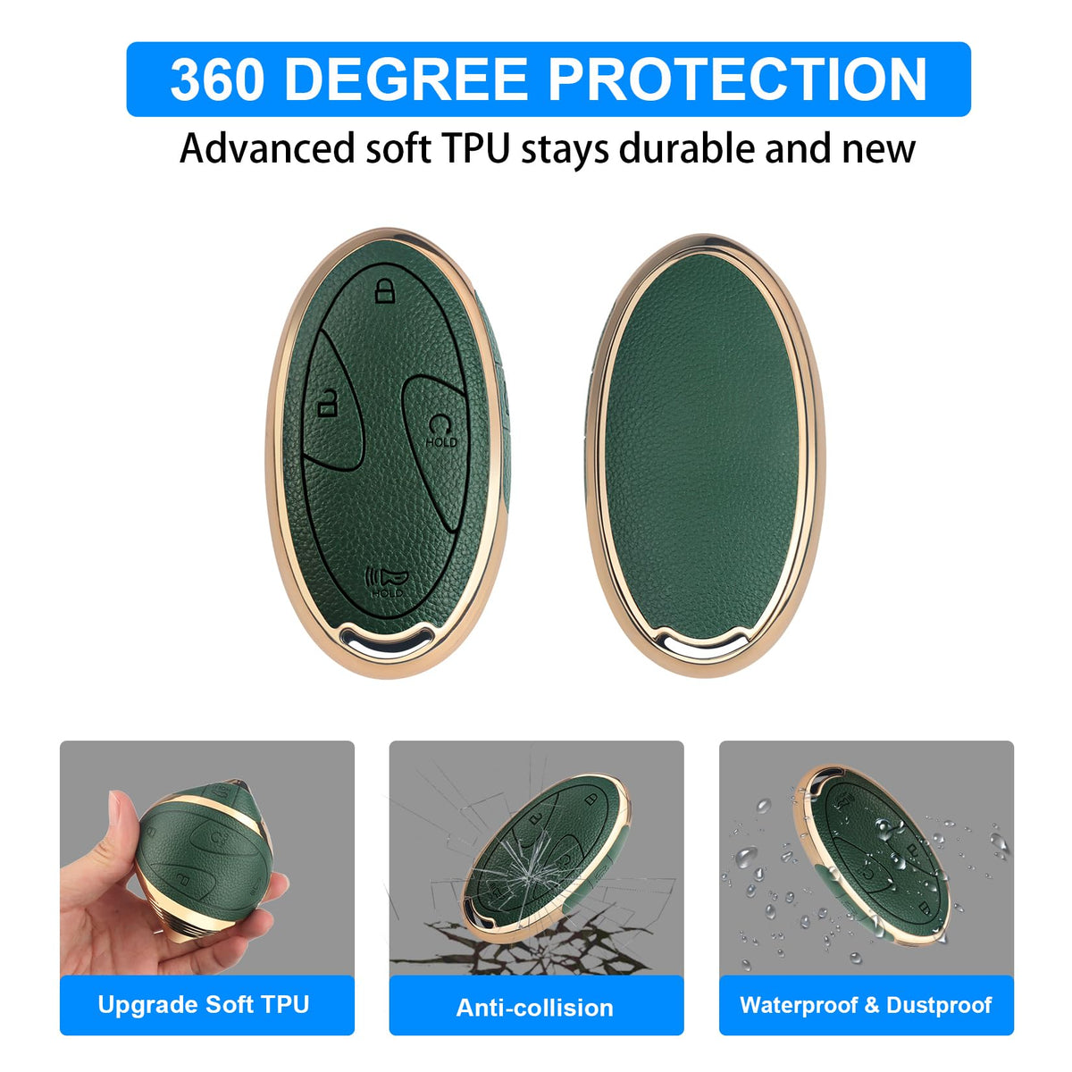 QBUC cover next to ruler illustrating compact size and accurate fit for Hyundai keys