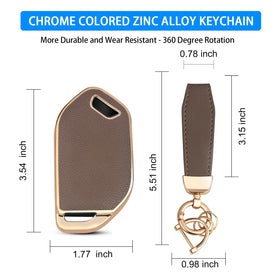 QBUC brown cover installed on Kia key demonstrating secure fit benefit