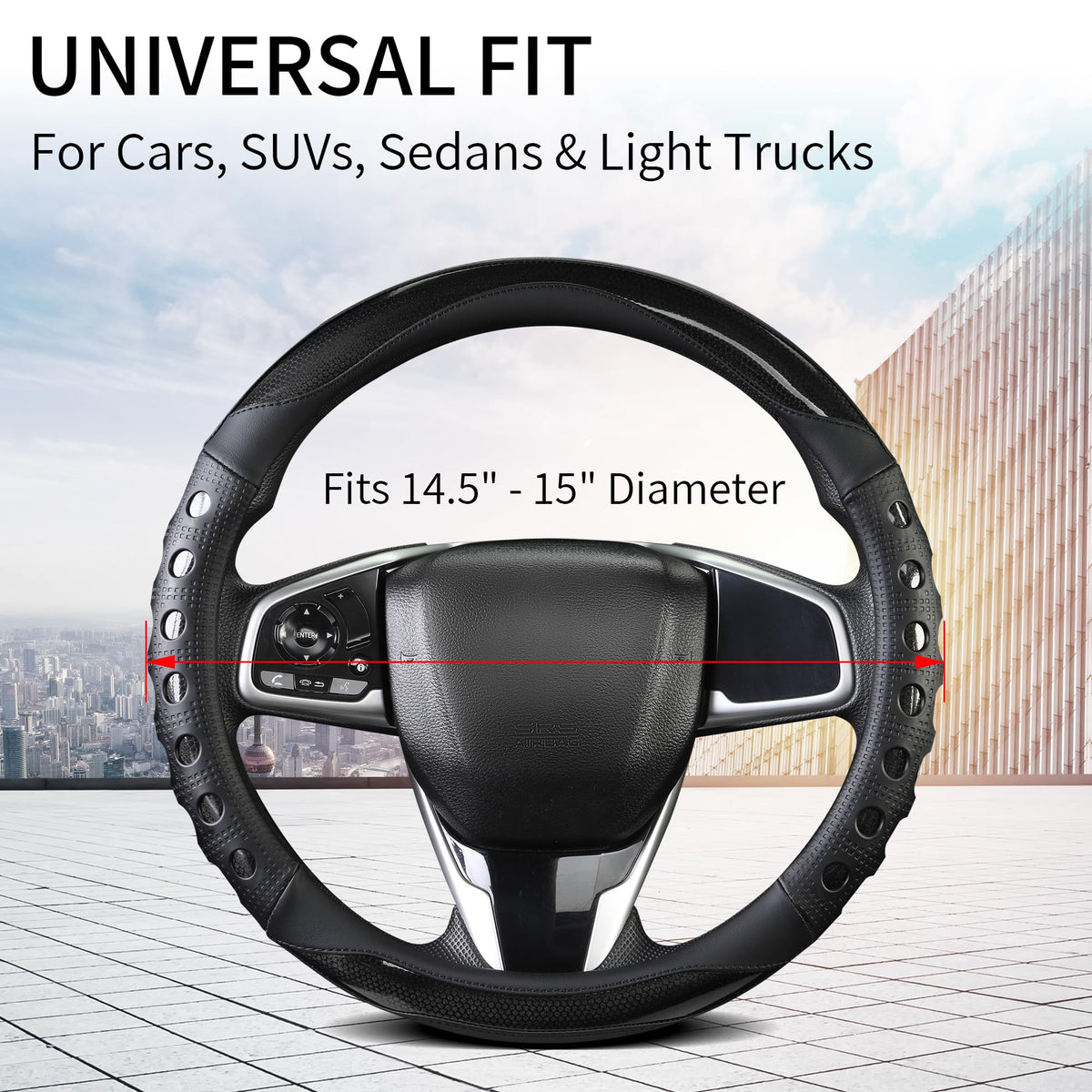 QCYP installed cover in SUV interior demonstrating secure fit and visual upgrade
