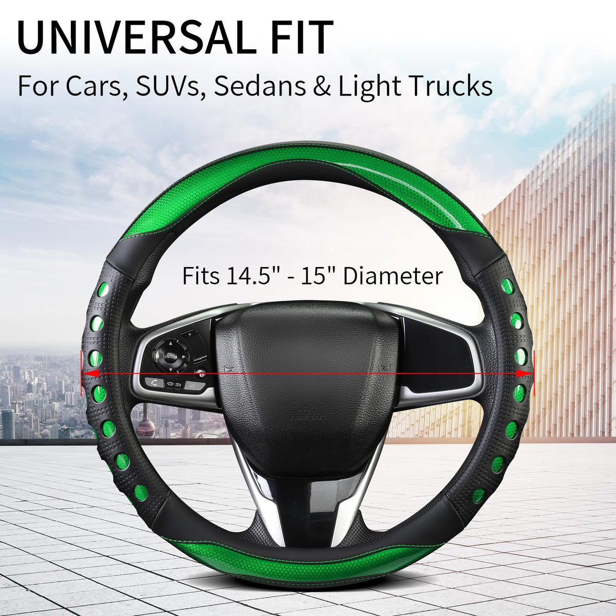 QCYP installed on a car wheel demonstrating secure fit and better grip