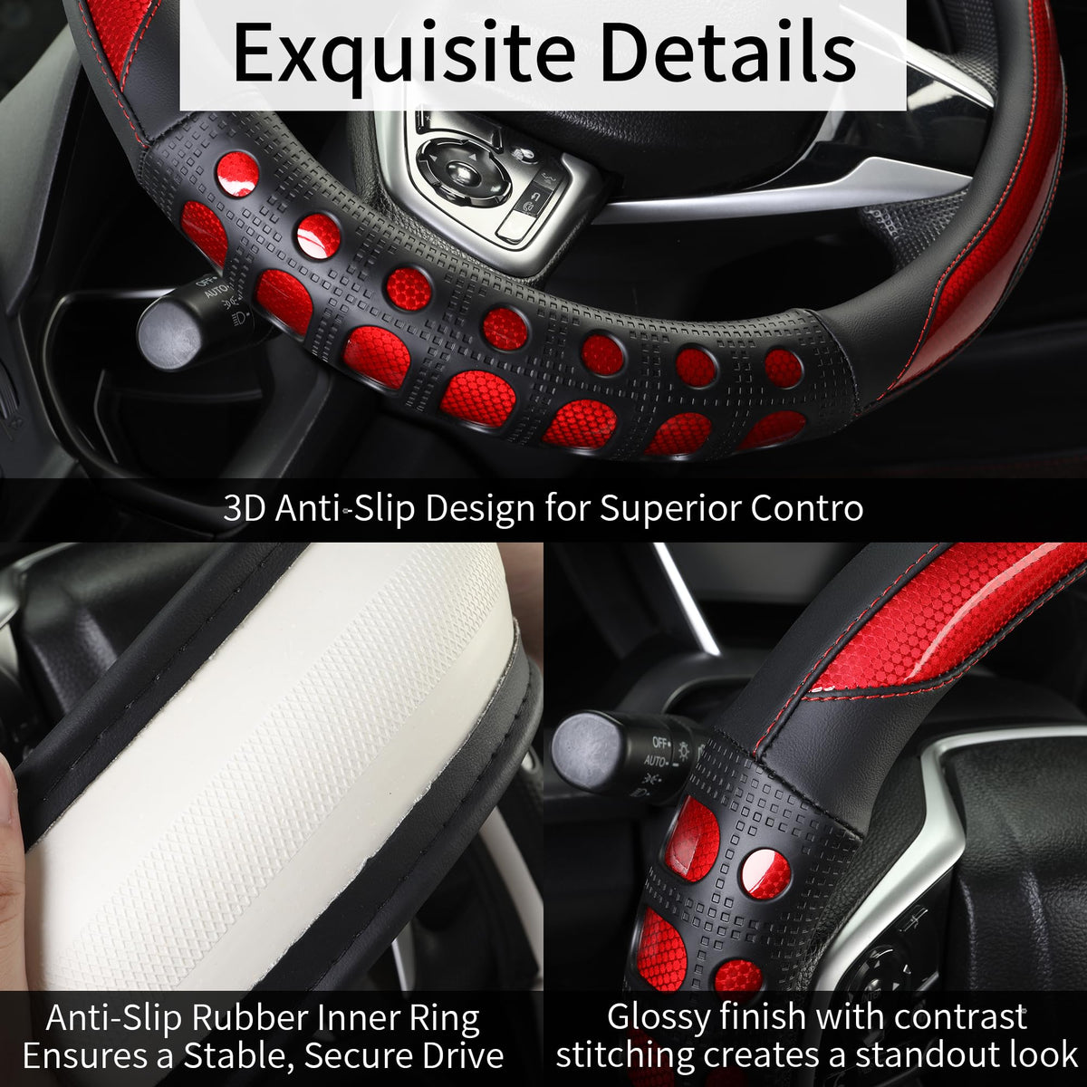 QCYP side profile focusing on anti-slip rubber lining for secure handling