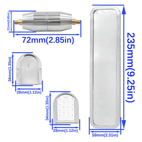 QGHAUC side profile highlighting anti‑vibration design for steady reflection