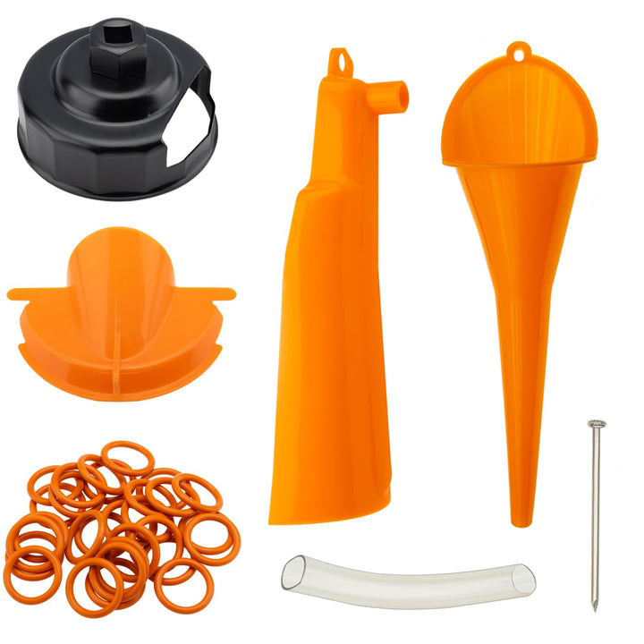 QHDSGZS front kit packaging showing included tools and O-rings for neat maintenance