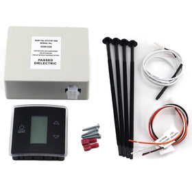 QHHR black wall thermostat front panel showing controls for easy operation
