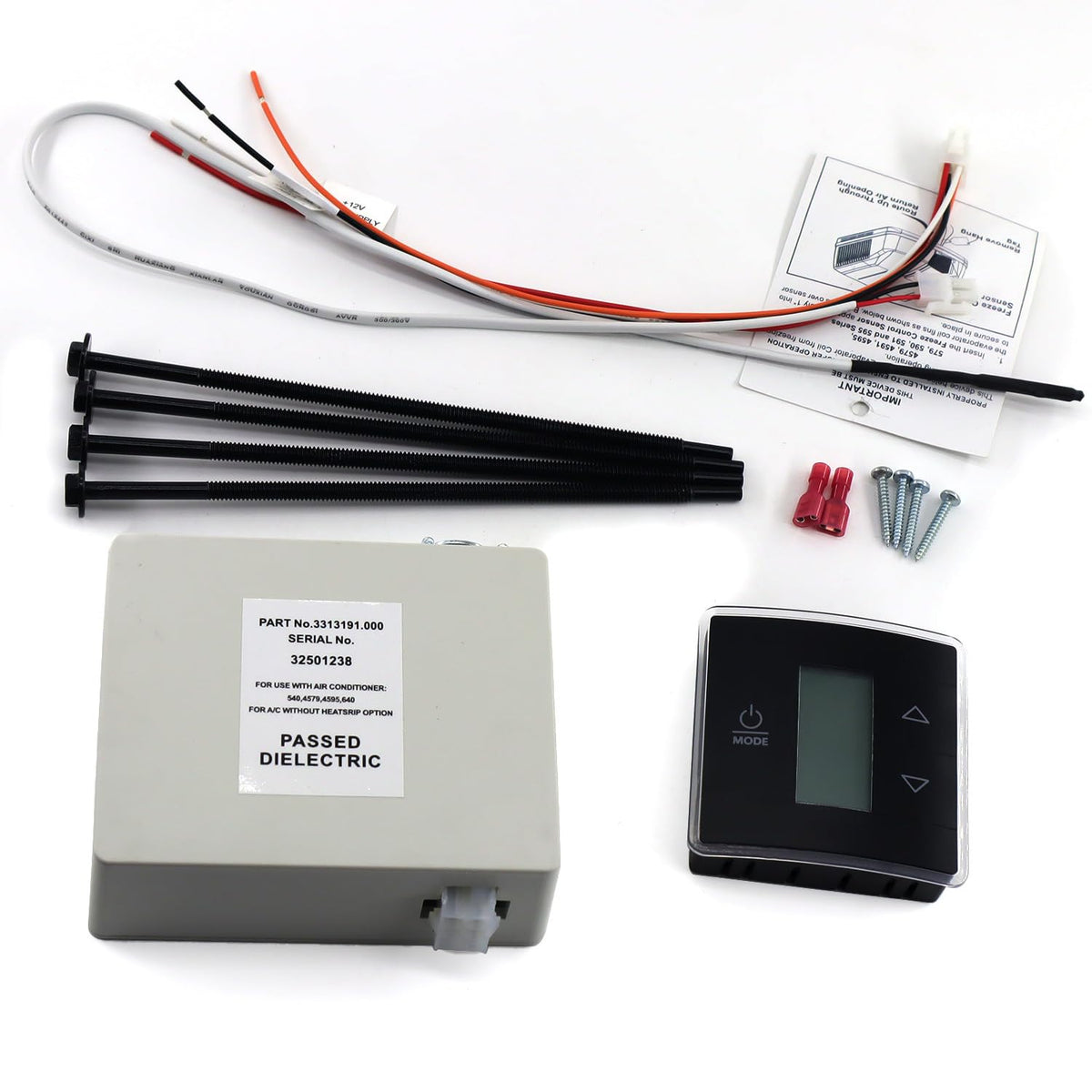 QHHR thermostat installed in RV wall demonstrating seamless fit
