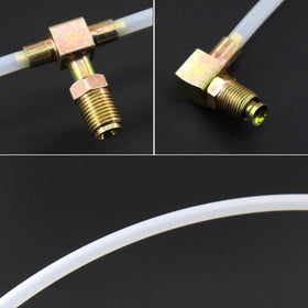 QHHR hoses laid out to show full 116-inch length for long factory runs and flexible routing