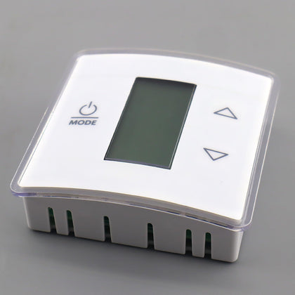 QHHR thermostat front panel showing clear placement and easy read display