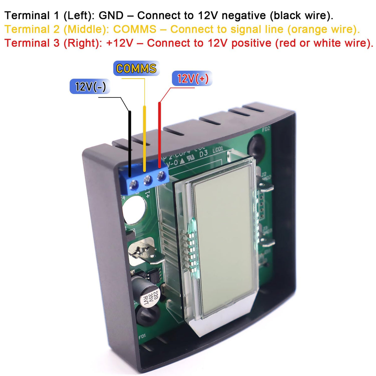 QHHR thermostat installed on RV wall, restores temperature control benefit