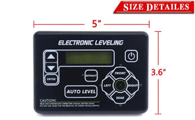 QHHR close-up of buttons highlighting tactile keys and clear auto-level mark