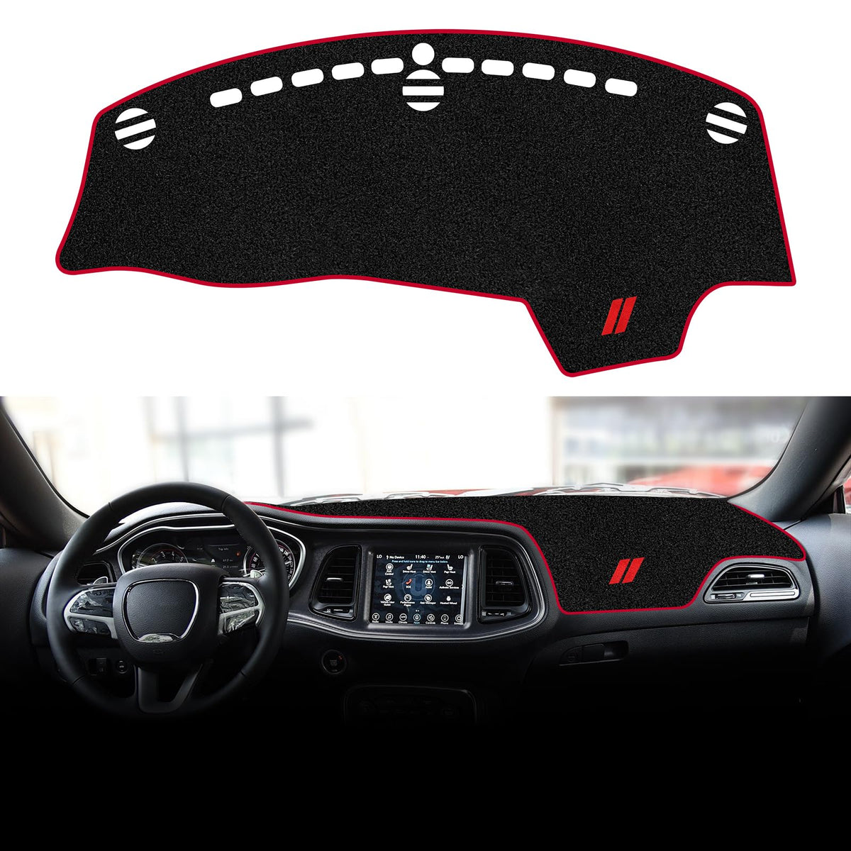 Qianjiang front packaging showing dash cover and red-edge benefit protection