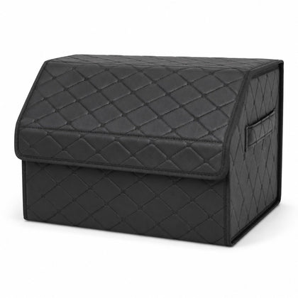 QIANKUNBAG front view with closed lid showing neat trunk organization benefit