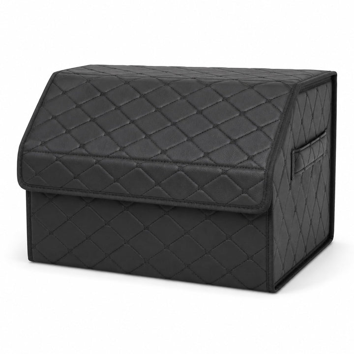 QIANKUNBAG front view with closed lid showing neat trunk organization benefit