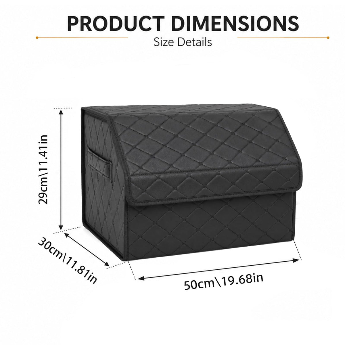 QIANKUNBAG open organizer with removable divider for flexible storage