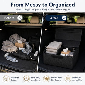 QIANKUNBAG side profile placed in trunk demonstrating space fit