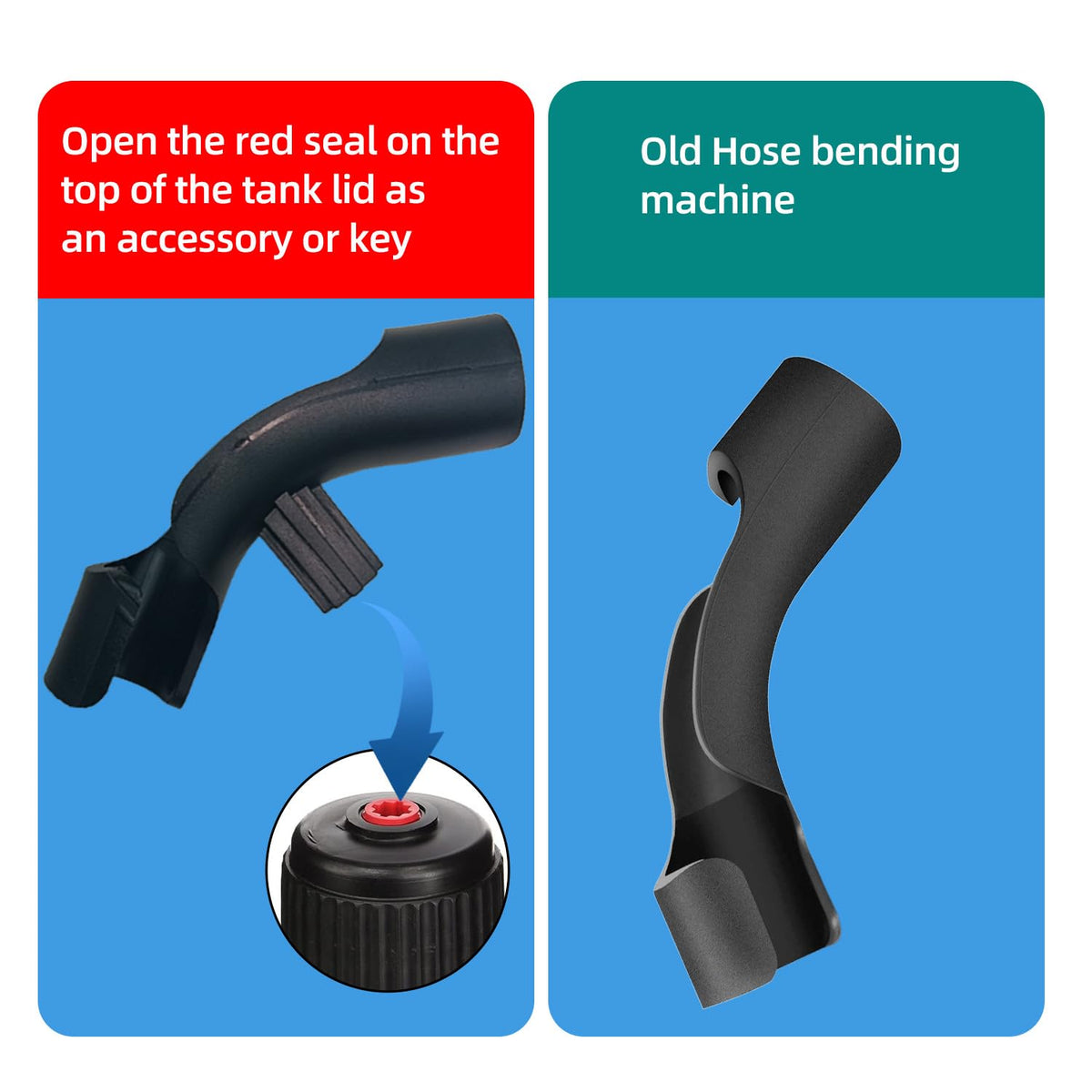 QIANQIAN close-up of threaded mouth showing secure seal for leak reduction and easy install