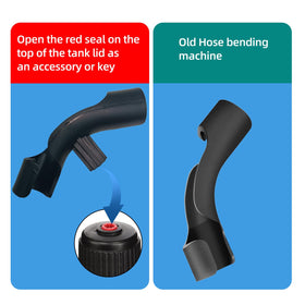 QIANQIAN close-up of threaded mouth showing secure seal for leak reduction and easy install