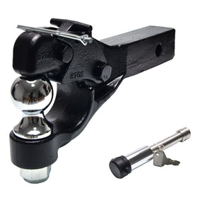 Qiby front view of pintle hitch showing fit and robust construction for strength