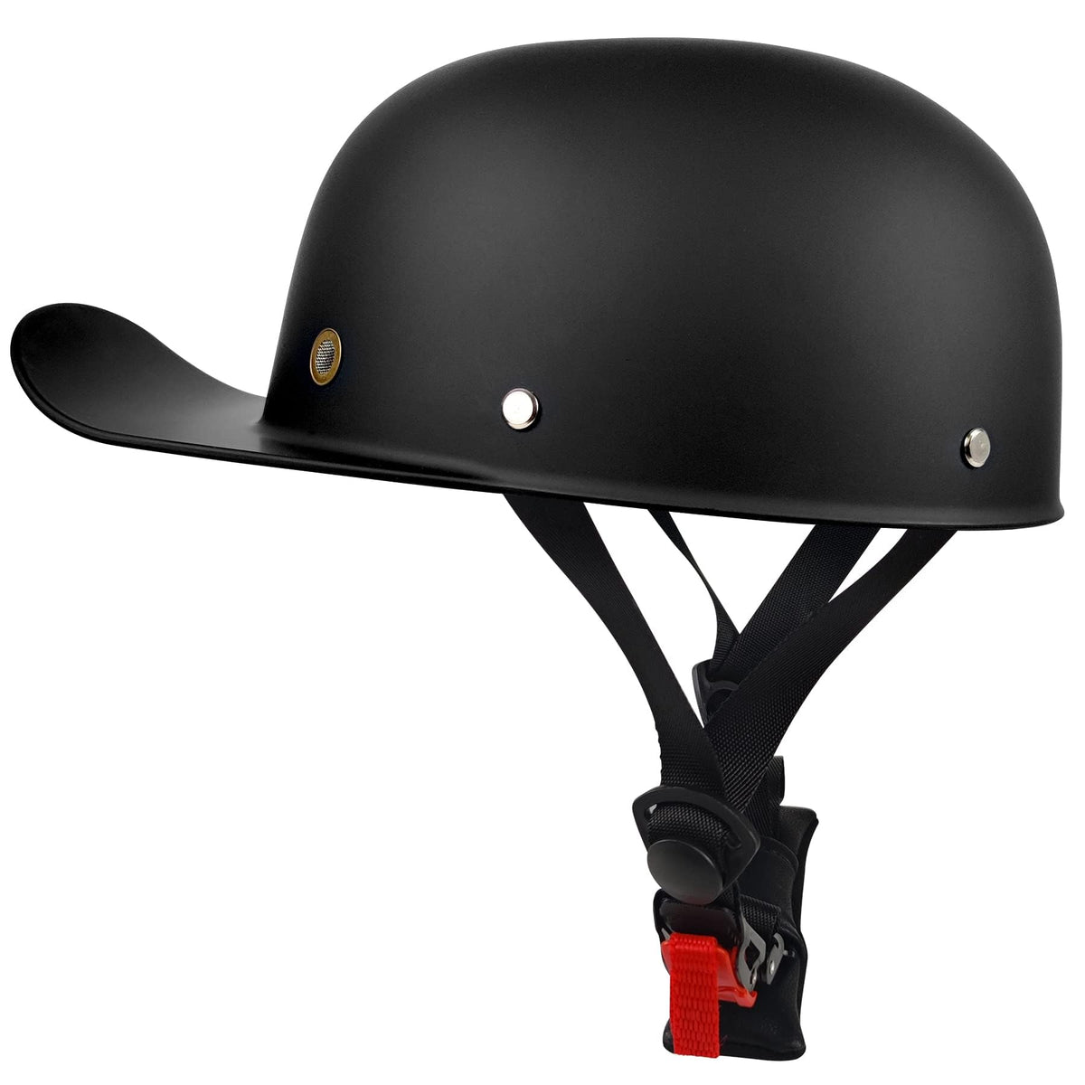 QICHAO helmet side profile highlighting retro cap silhouette and fit