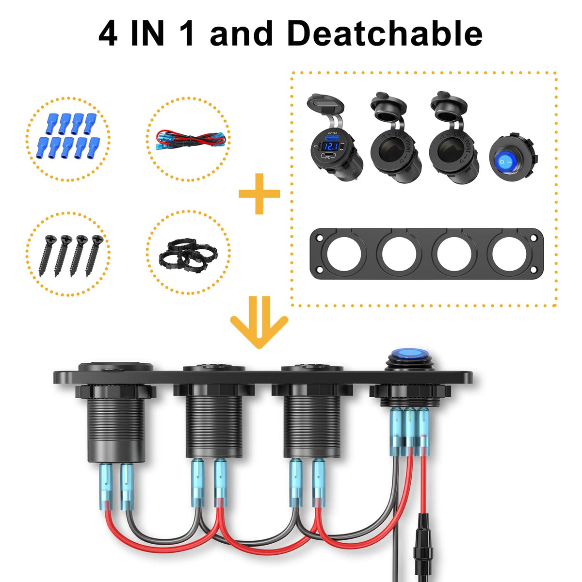 Qidoe installed in boat dash demonstrating marine compatibility and neat fit