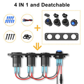 Qidoe installed in boat dash demonstrating marine compatibility and neat fit