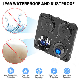 Qidoe waterproof rocker switch in damp setting preventing accidental drain