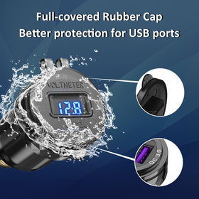 Qidoe side profile of aluminum housing, durable construction reduces vibration damage