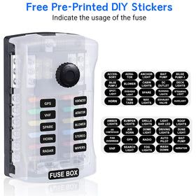 Qidoe spare fuse storage showing on-board replacement convenience